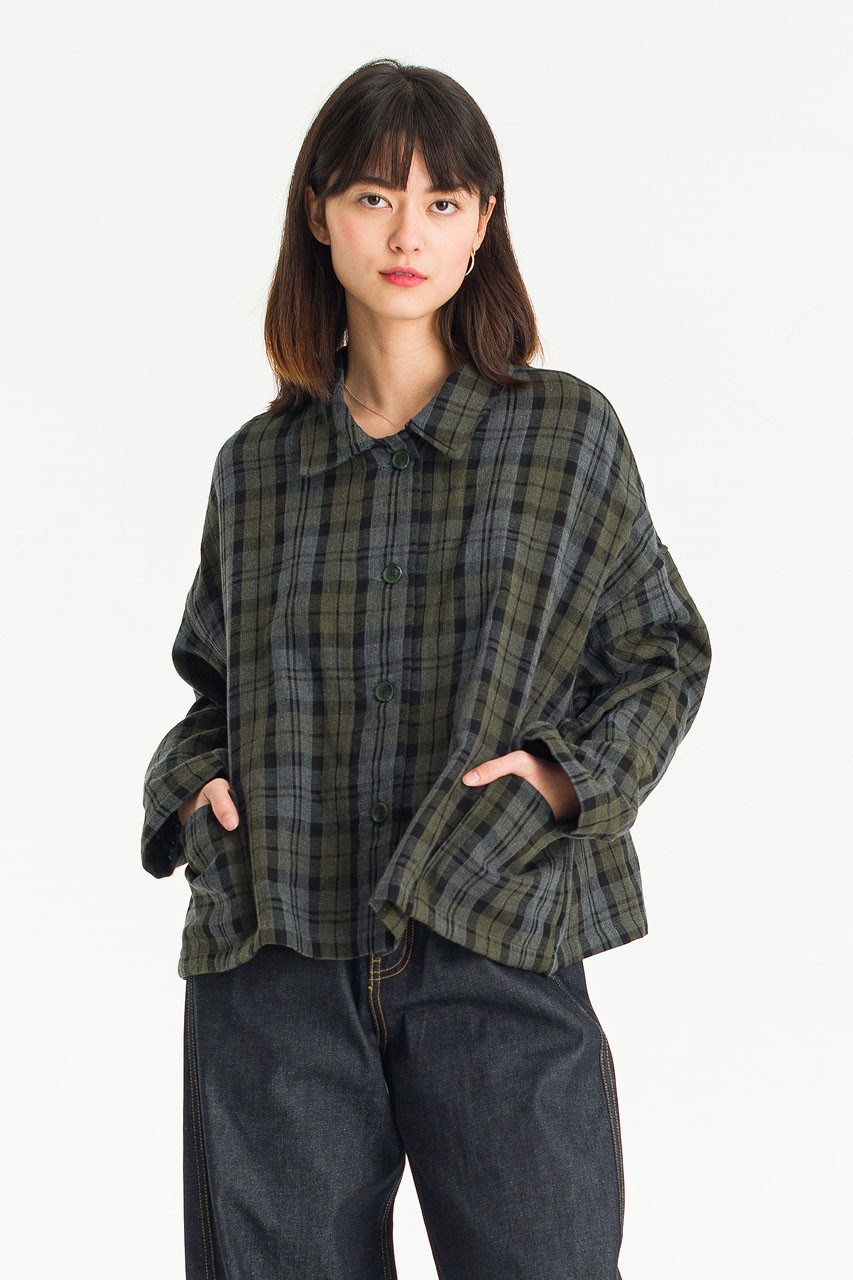 Check Field Jacket, Khaki