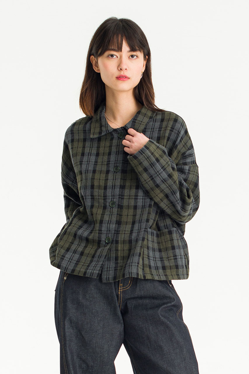 Check Field Jacket, Khaki