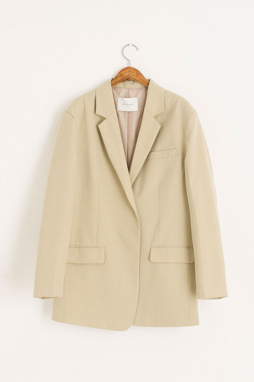 Foix Open Jacket, Beige