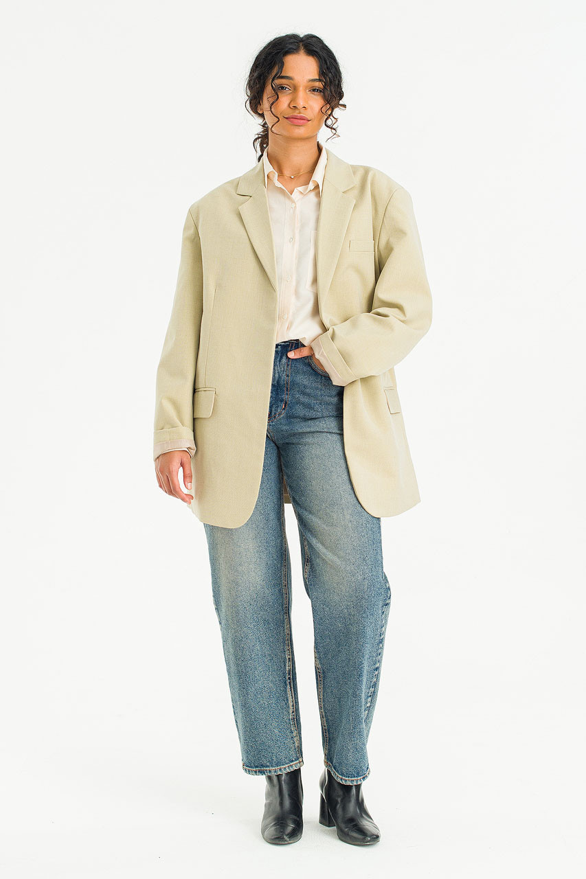 Foix Open Jacket, Beige