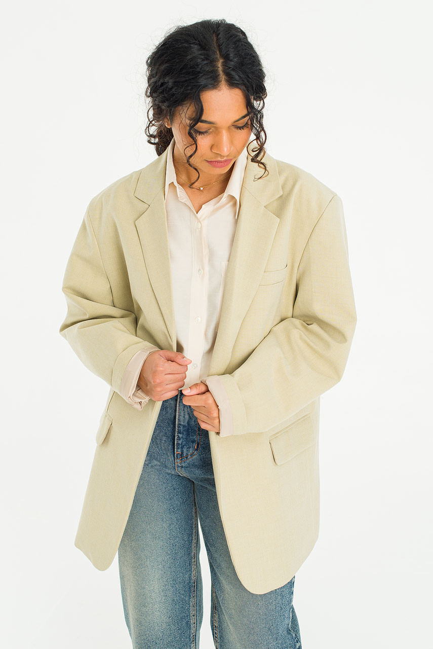 Foix Open Jacket, Beige