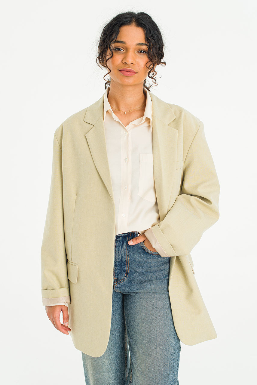 Foix Open Jacket, Beige