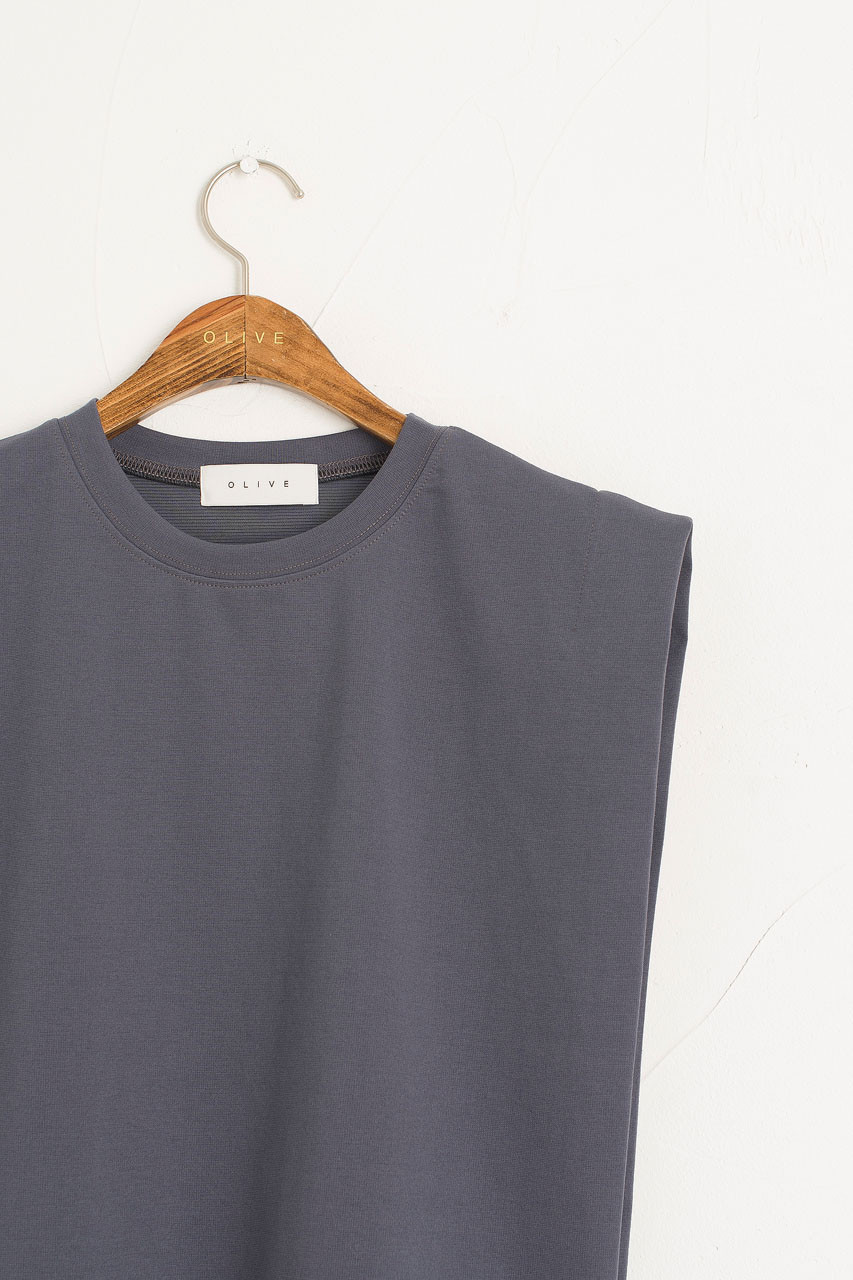 Soya Tank Top, Charcoal