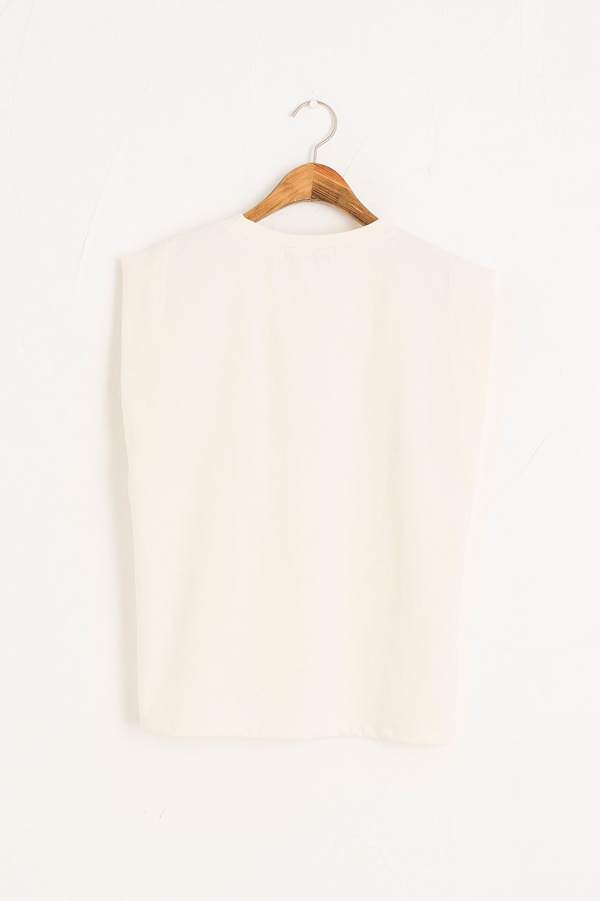 Soya Tank Top, Cream