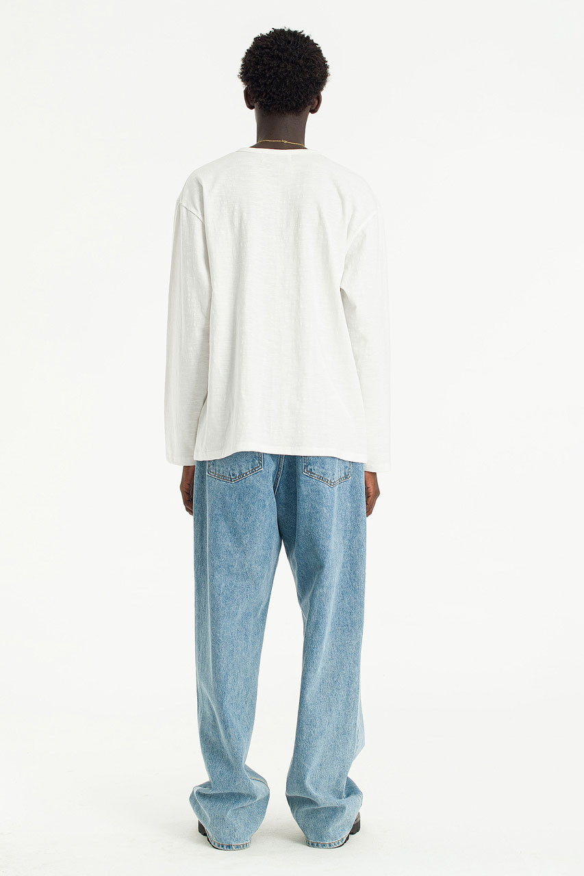 Menswear | Wide Denim Jeans, Light Blue