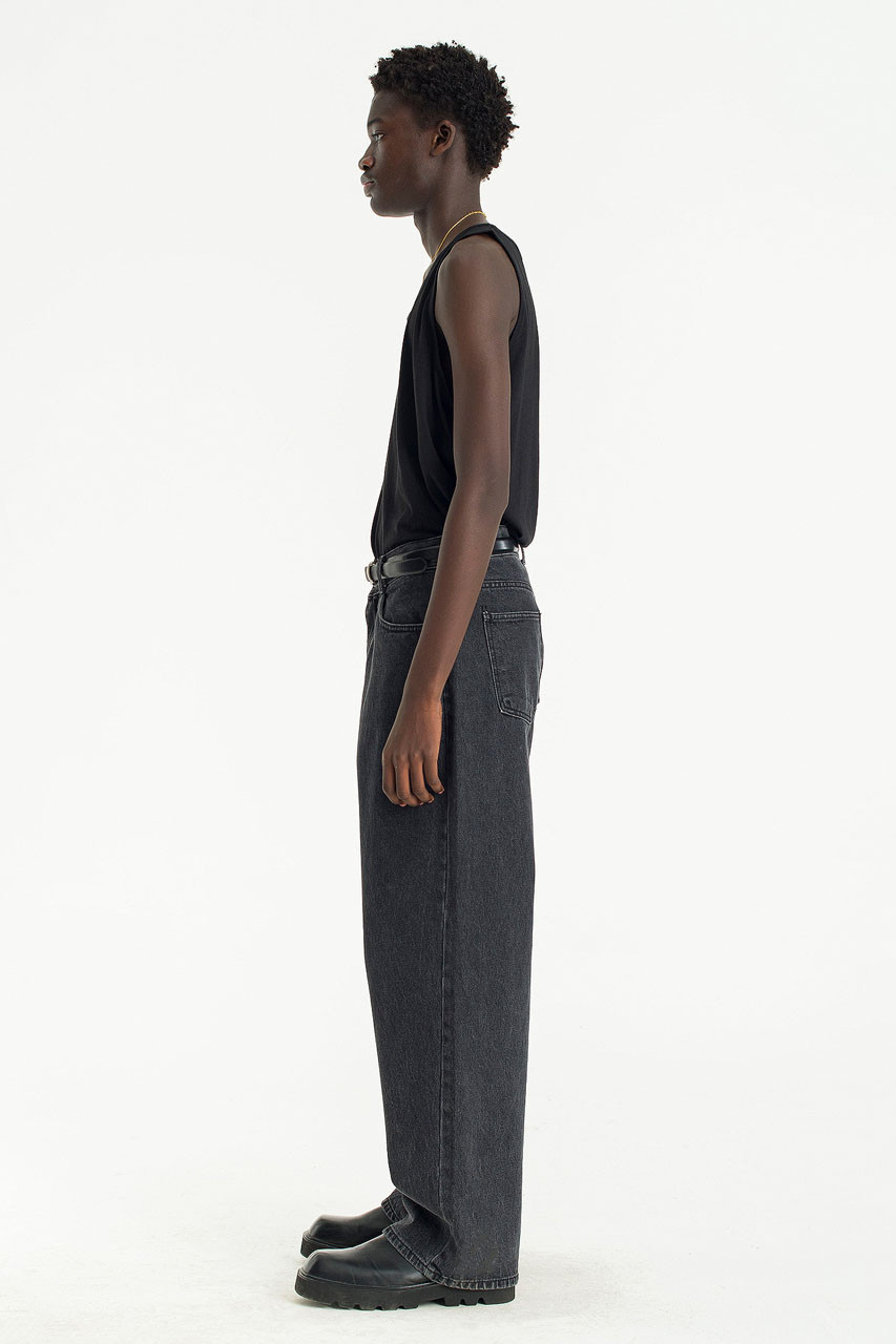 Menswear | Wide Denim Jeans, Black