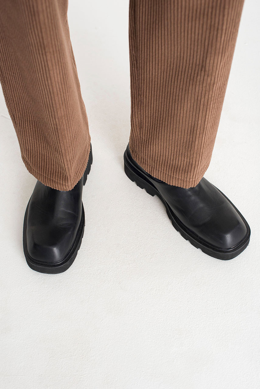 Menswear | Holger Square-Toe Clog, Black