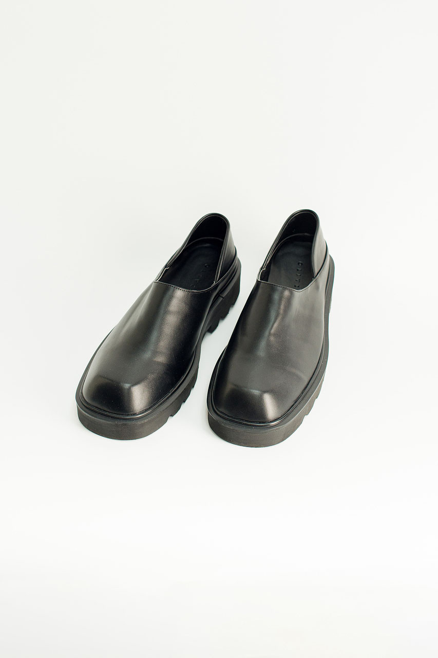 Menswear | Holger Square-Toe Clog, Black