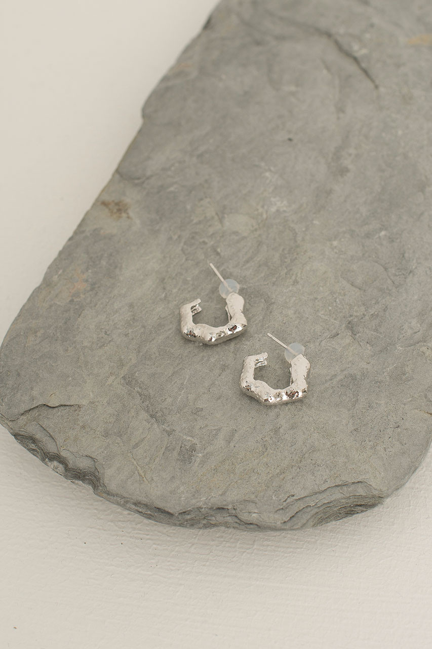 Betty Hoop Earrings, Sterling Silver