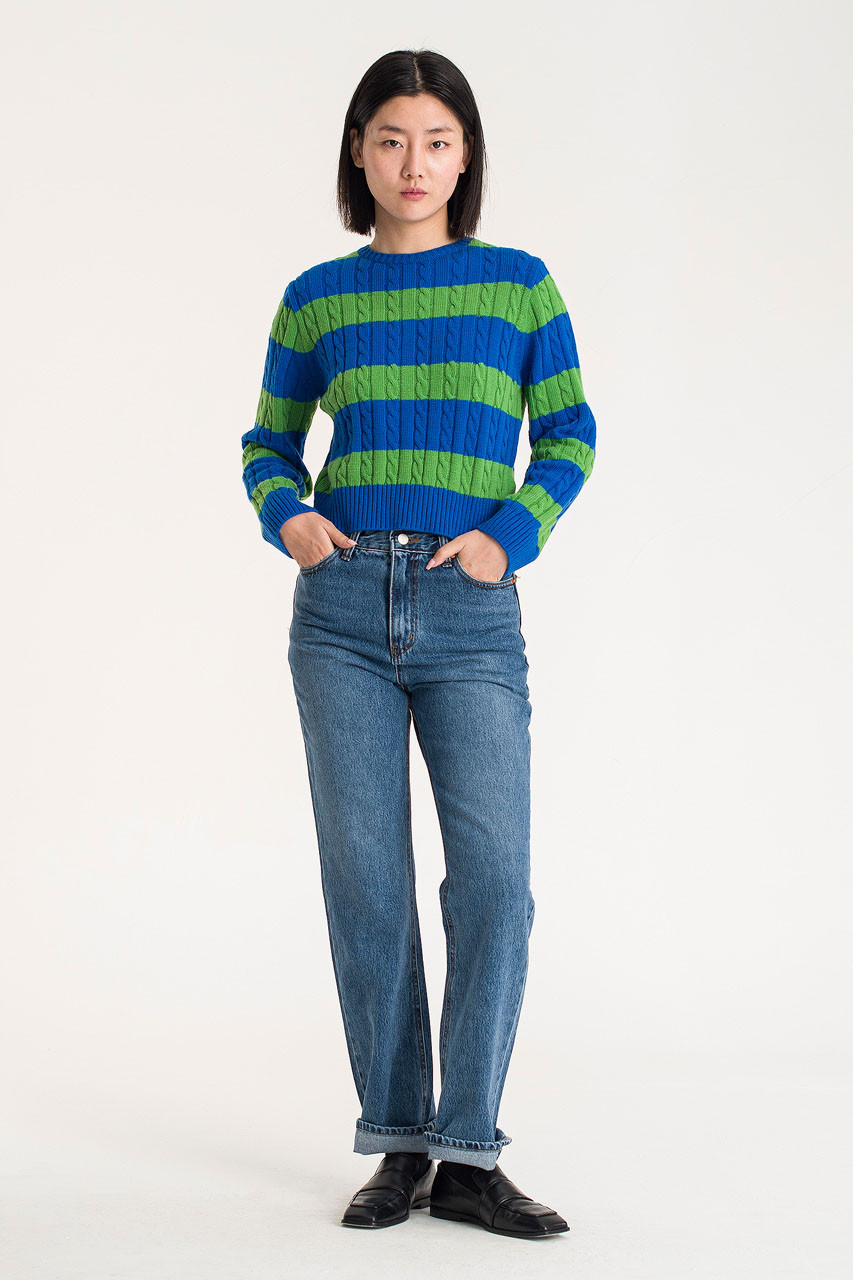 Umu Straight Jean, Mid Blue