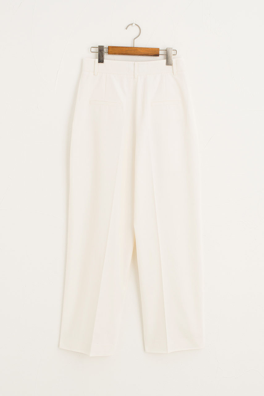 Pleated Balloon Pants, Ivory