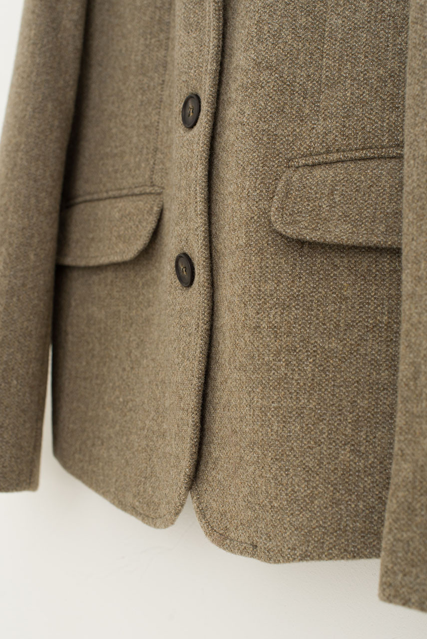 Takai Wool Blend Jacket, Beige
