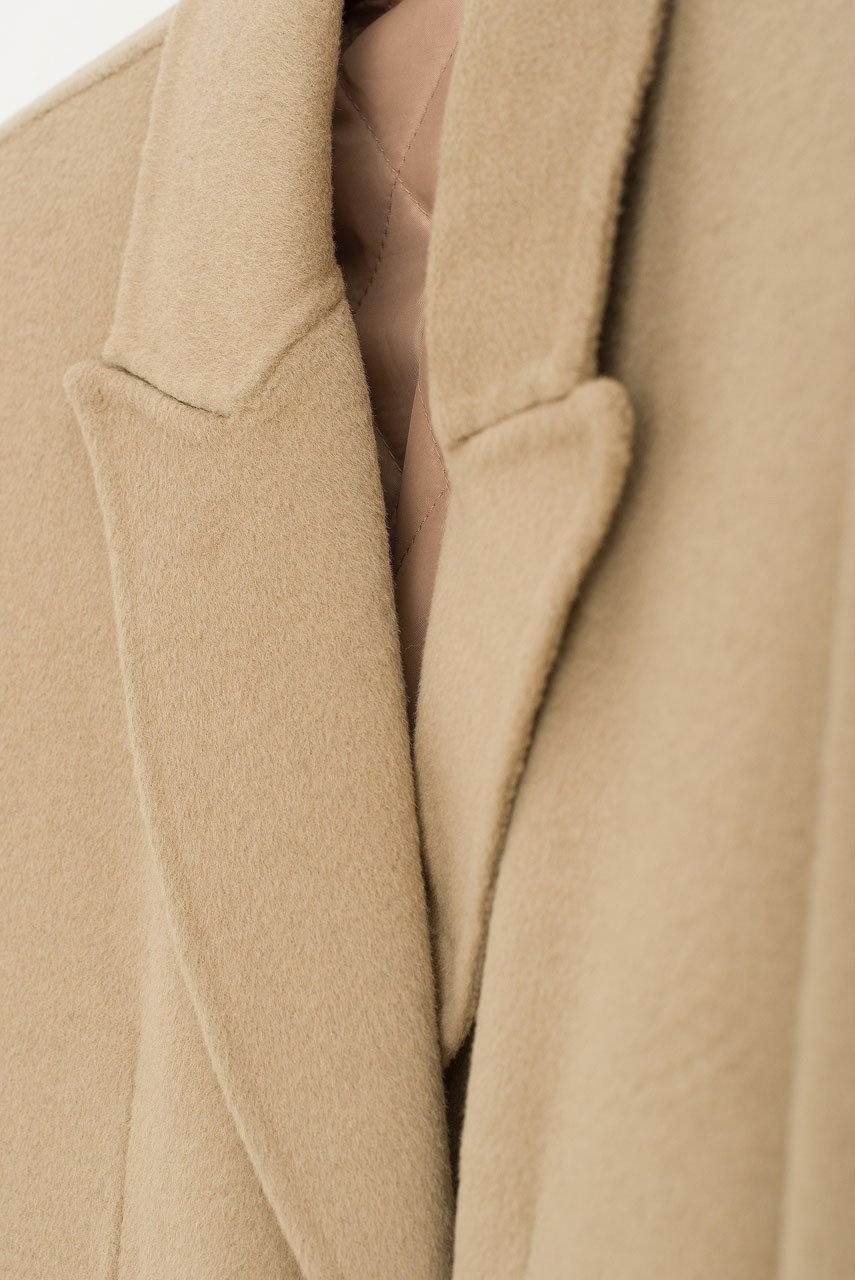 Ella Double button Seamless coat, Sage