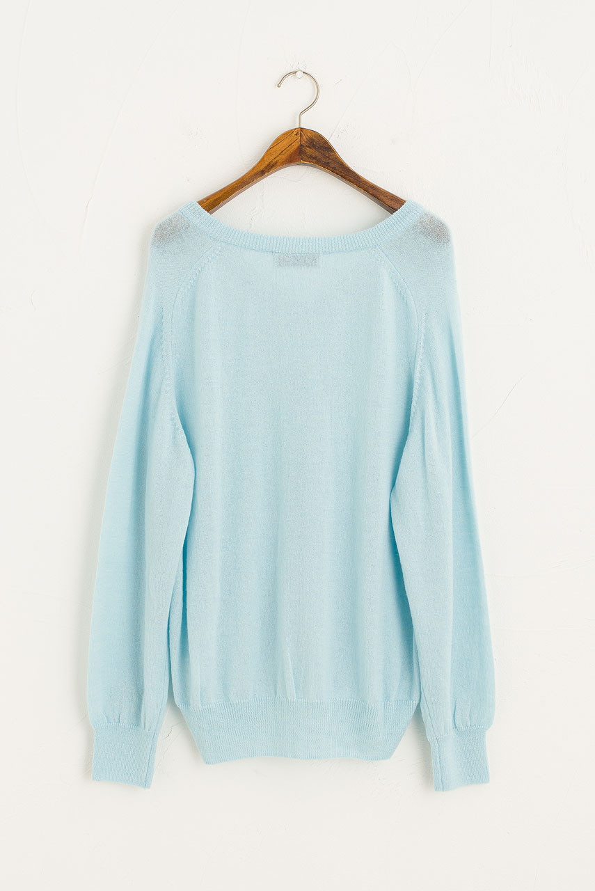 Kiko V Neck Jumper, Blue