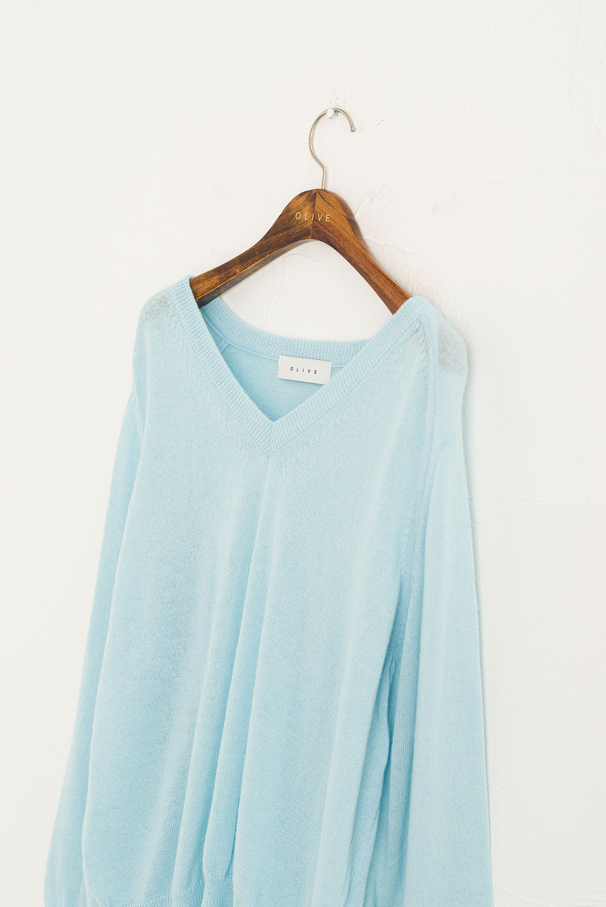 Kiko V Neck Jumper, Blue