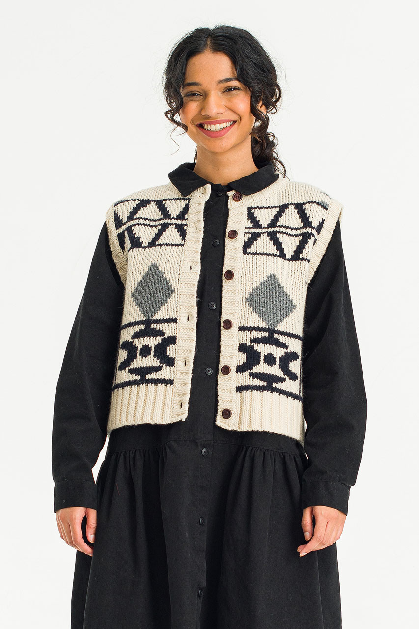 Nordic Open Vest, Cream