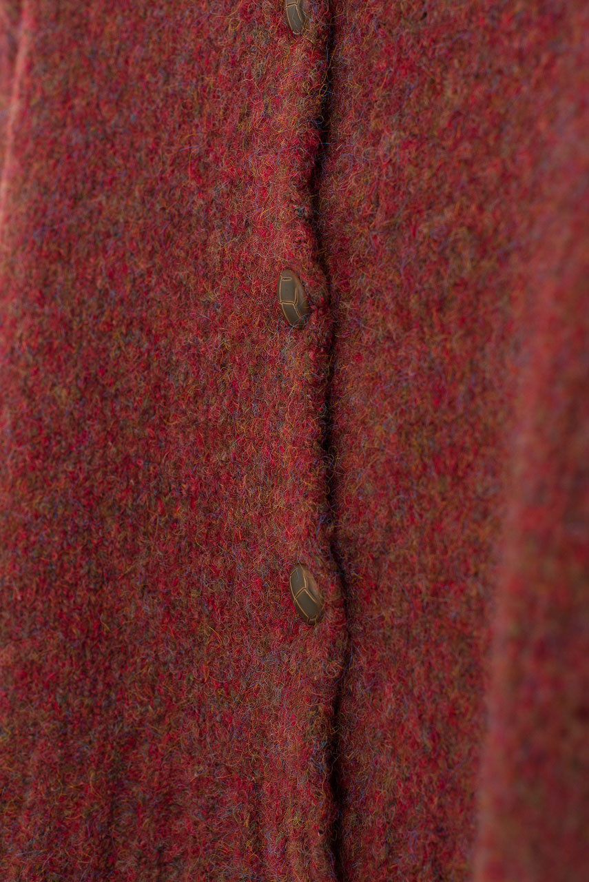 Hana Mini Crop Cardigan, Hibiscus