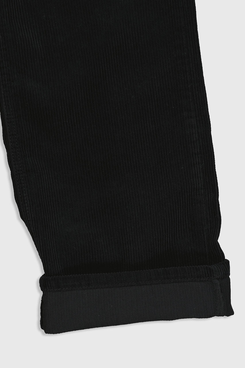 Tomo Colour Cord Pants, Black