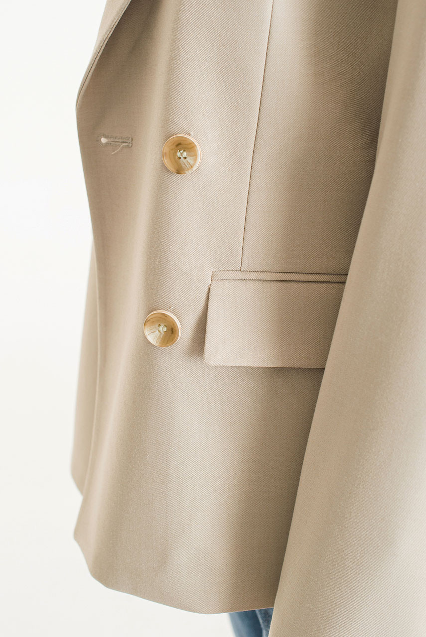 Dana Double Buttoned Jacket, Beige