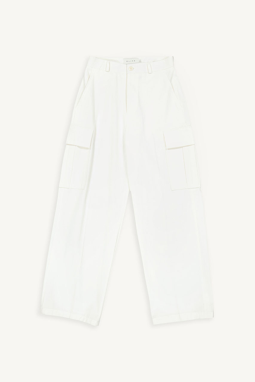 Saka Cargo Pants, Ivory