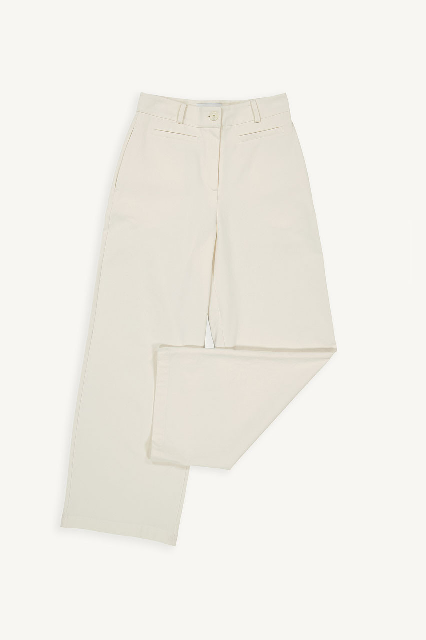 Jina Cotton Pants, Cream
