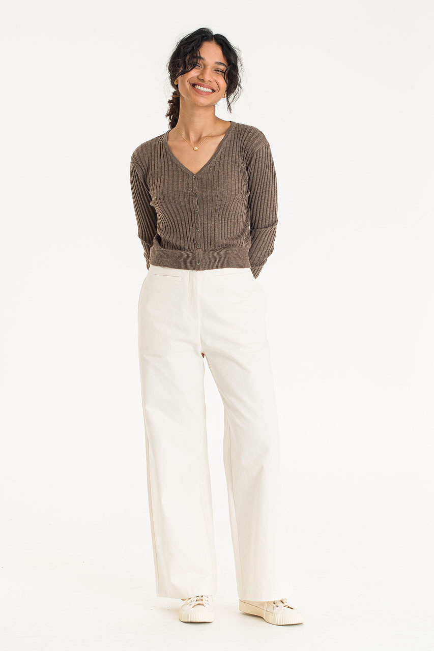 Jina Cotton Pants, Cream