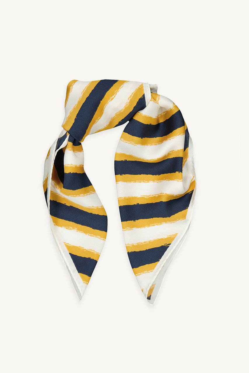 Brush Stroke Scarf, Mustard