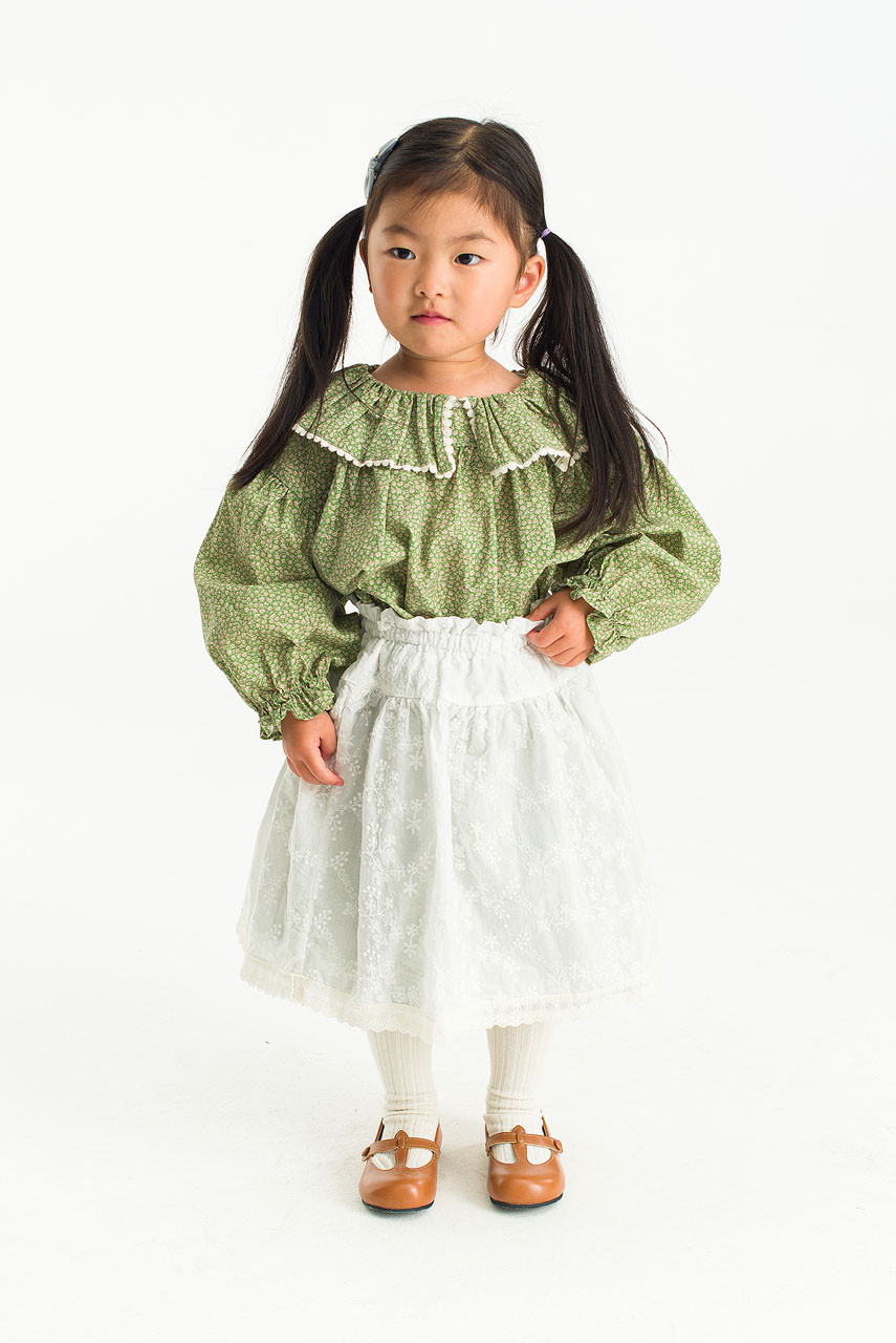 Mini Olive | Moco Lace Skirt, Ivory