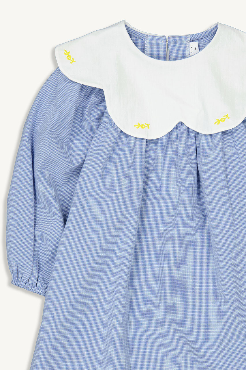 Mini Olive |  Lightweight Sailor Dress, Blue