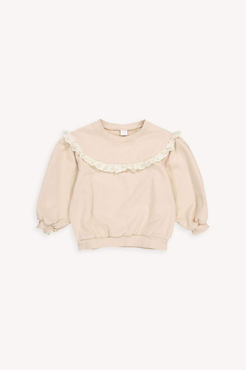 Mini Olive | Lace Sweatshirt, Pink