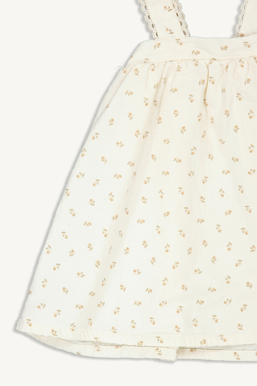 Mini Olive | Dana Pinafore Dress, Cherry