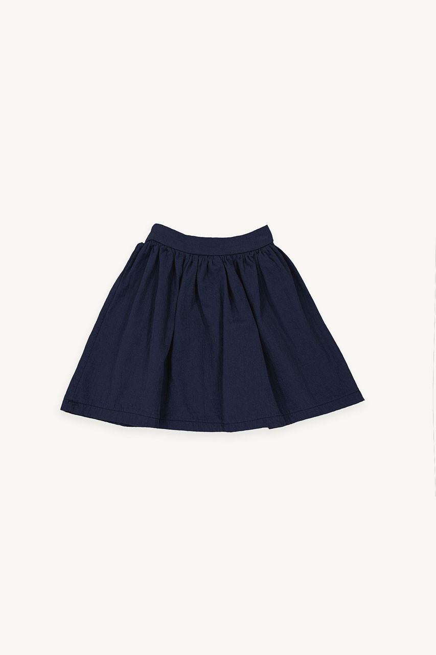 Mini Olive | Cotton Mini Skirt, Navy