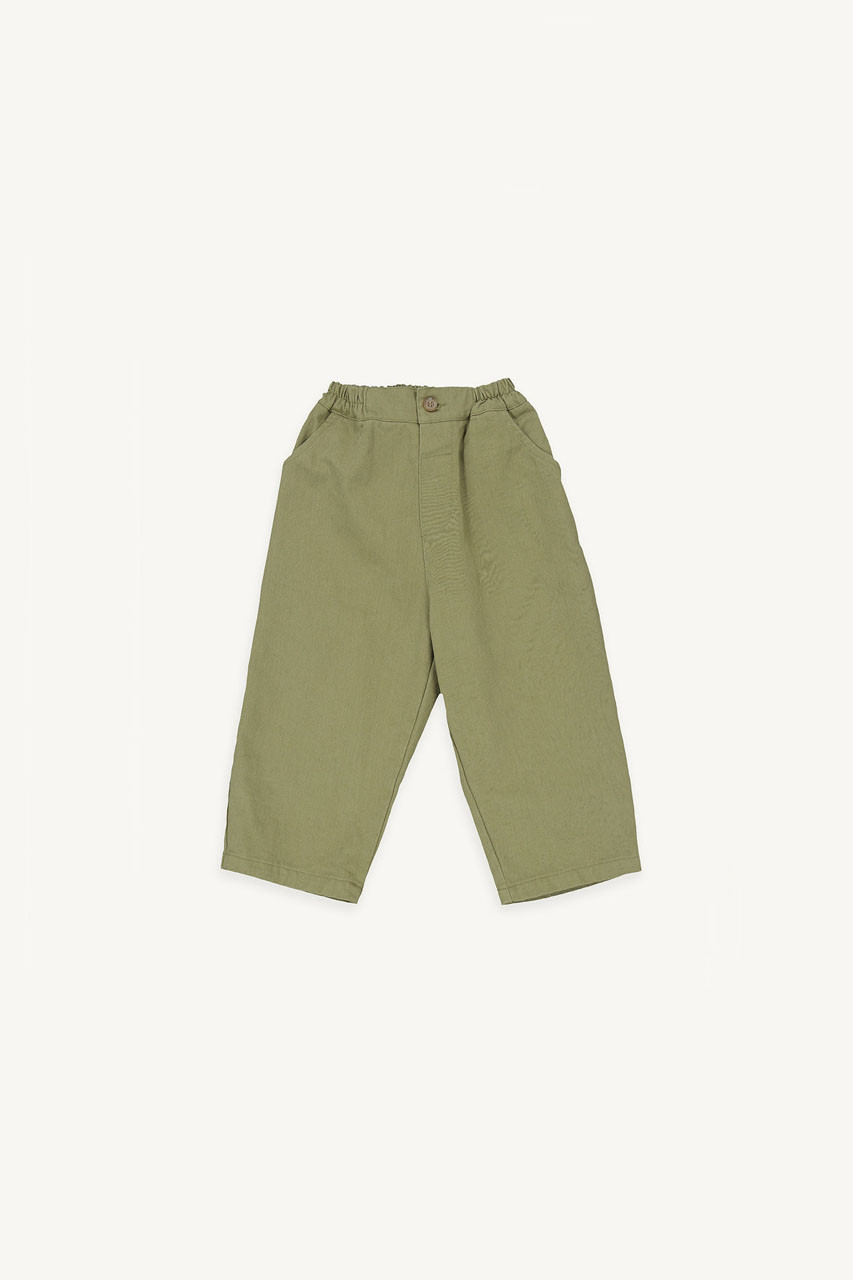 Mini Olive | Cotton Ballon Pants, Khaki