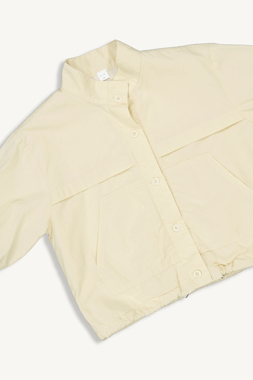 Mini Olive | Spring Wind Jacket, Vanilla