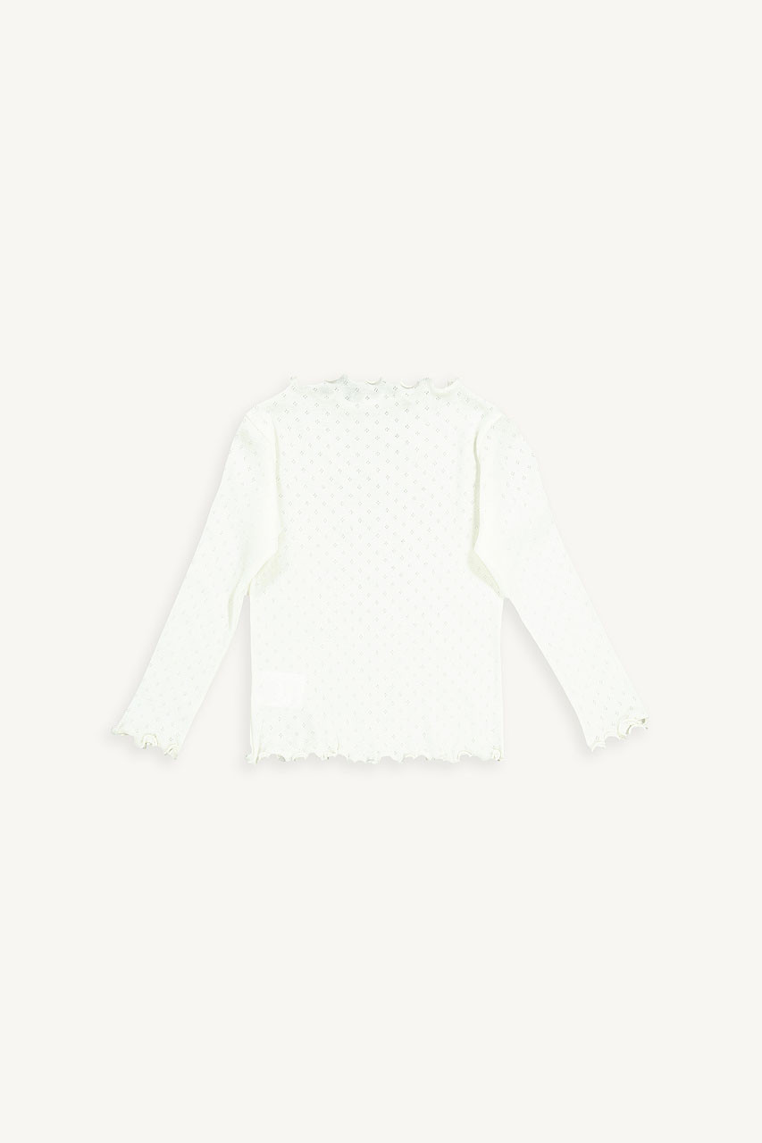 Mini Olive | Eyelet Tee, Ivory