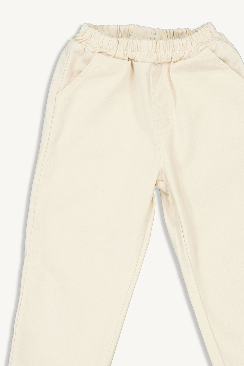Mini Olive | Cotton Chino, Ivory