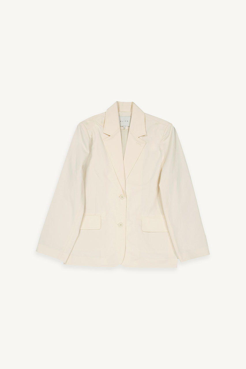 Shoko Simple Jacket, Ivory