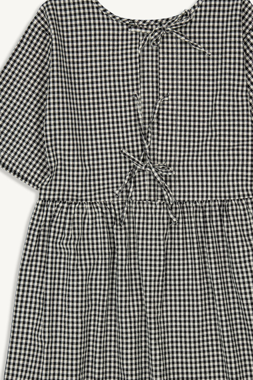 Sadie Ribbon Back Dress, Black