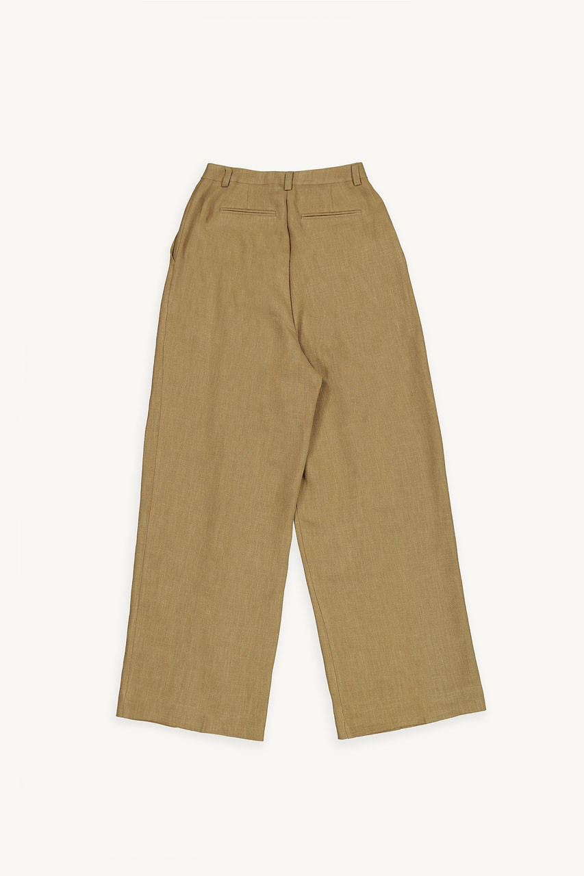 Hanako Linen Slacks, Brown