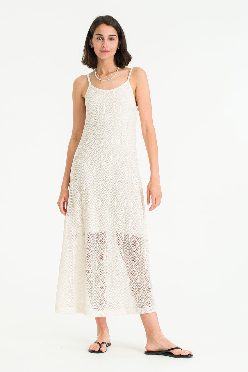 Lace Cami Dress, Cream