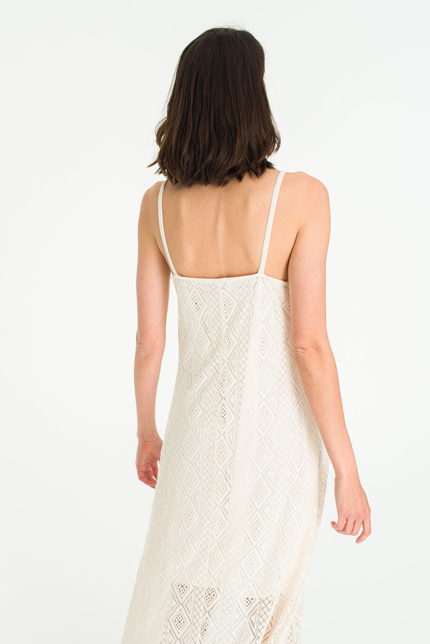 Lace Cami Dress, Cream