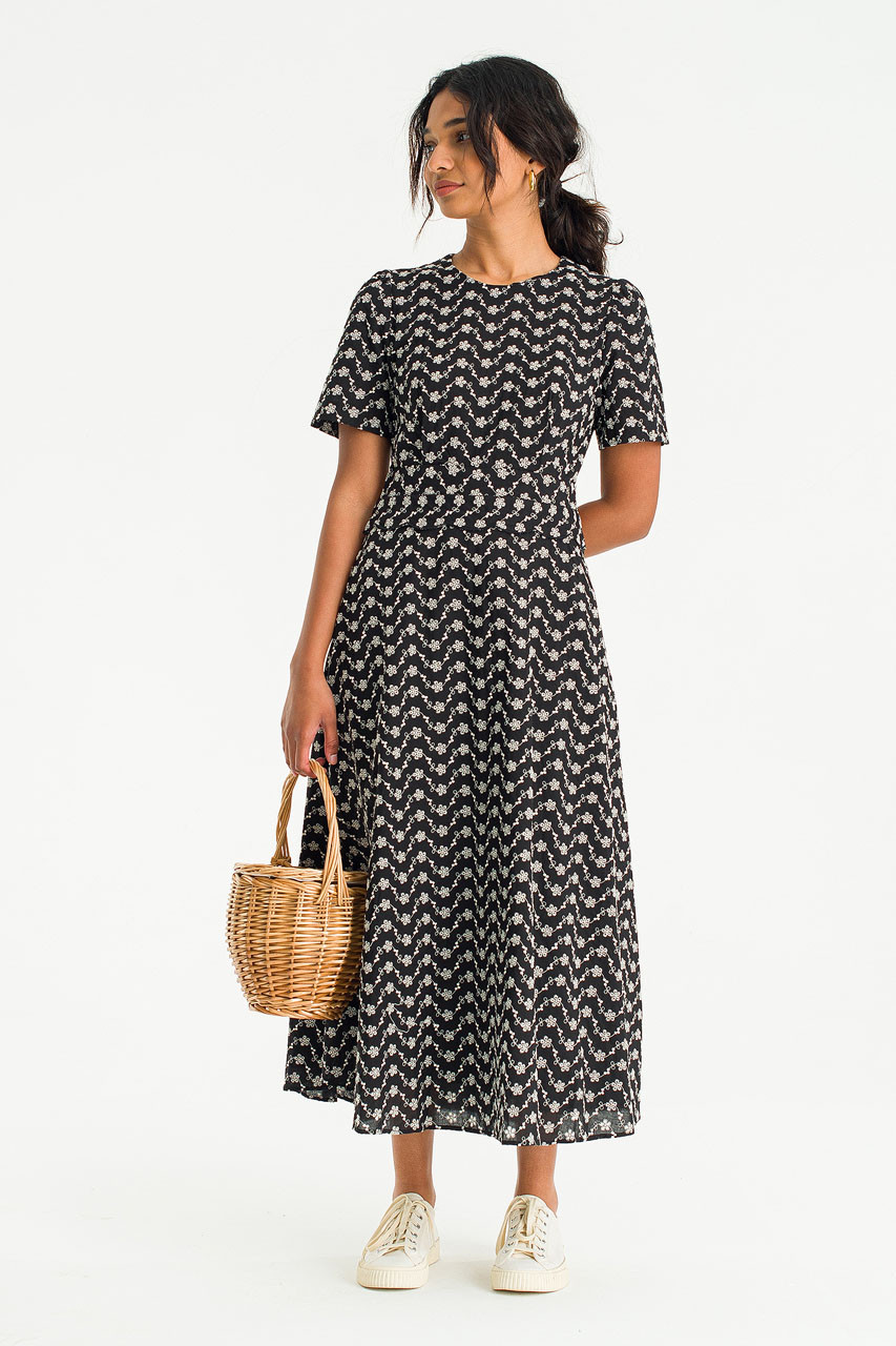 Alice Embroidery Dress, Black