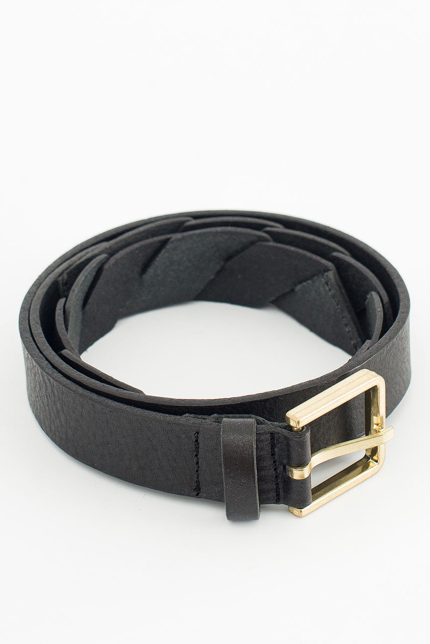 Stella Half Twist Belt, Black