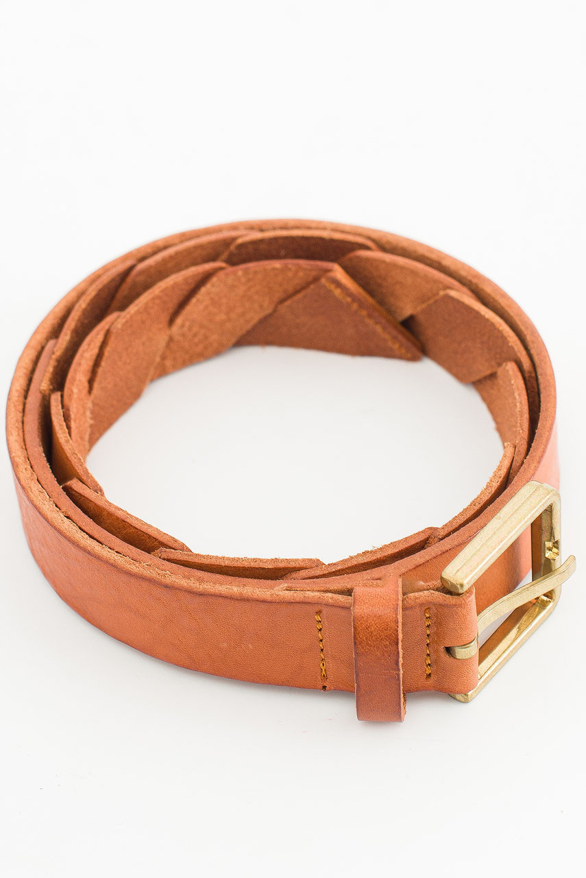 Stella Half Twist Belt, Tan