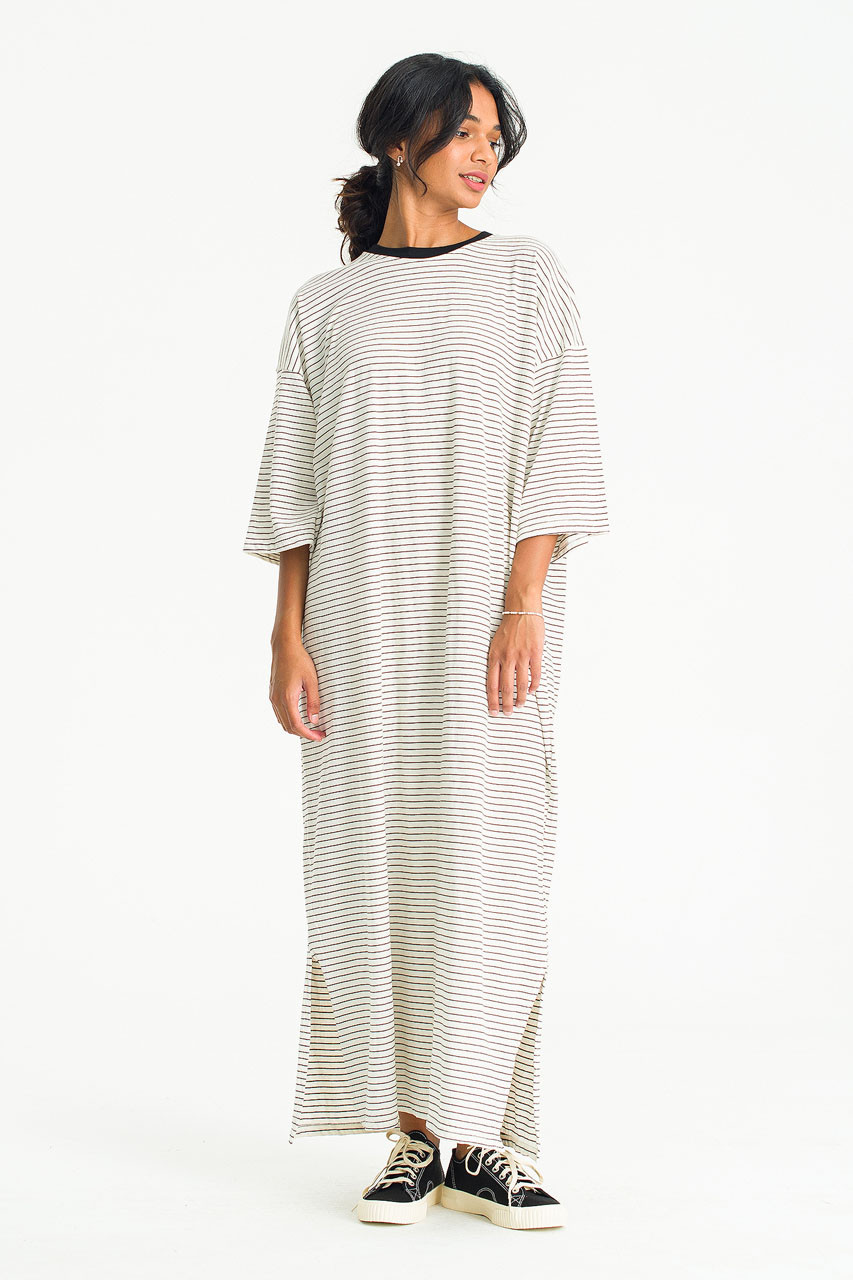 Momo Stripe Dress, Ivory