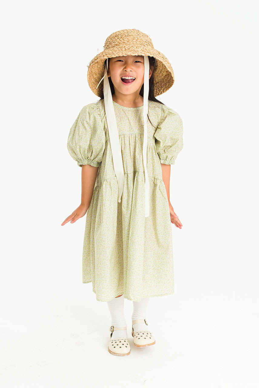 Mini Olive | Blossom Dress, Mint