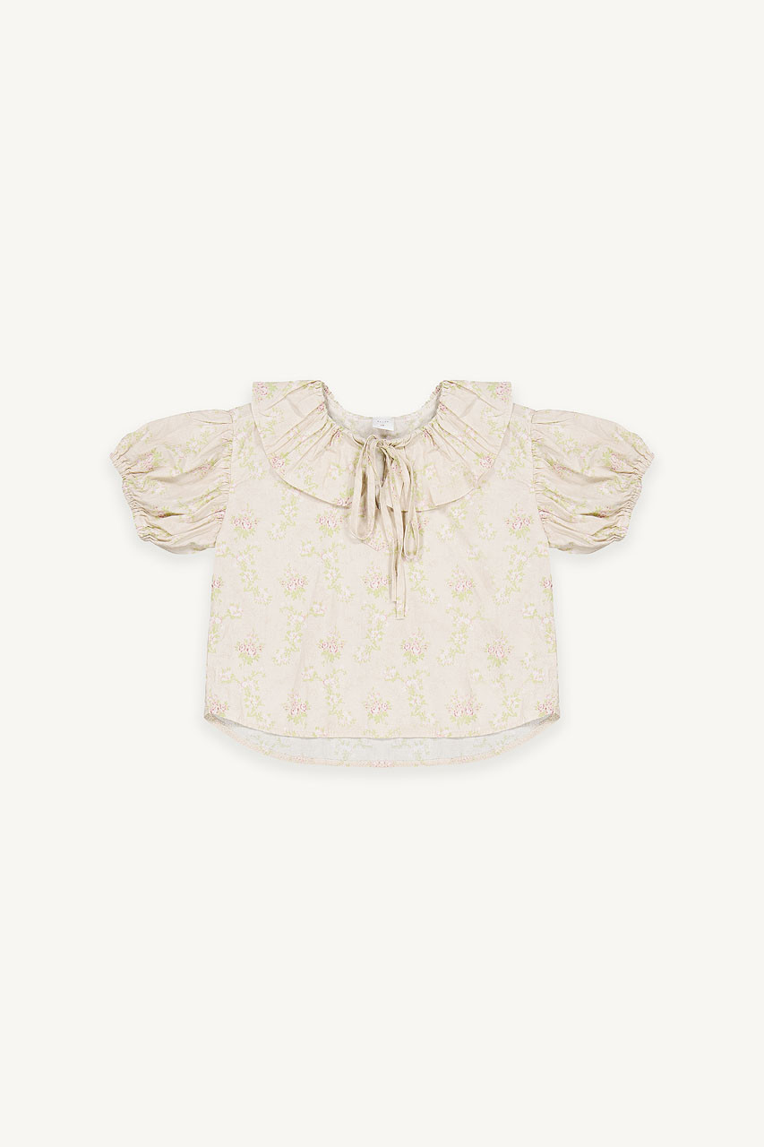 Mini Olive | Blooming Blouse, Beige