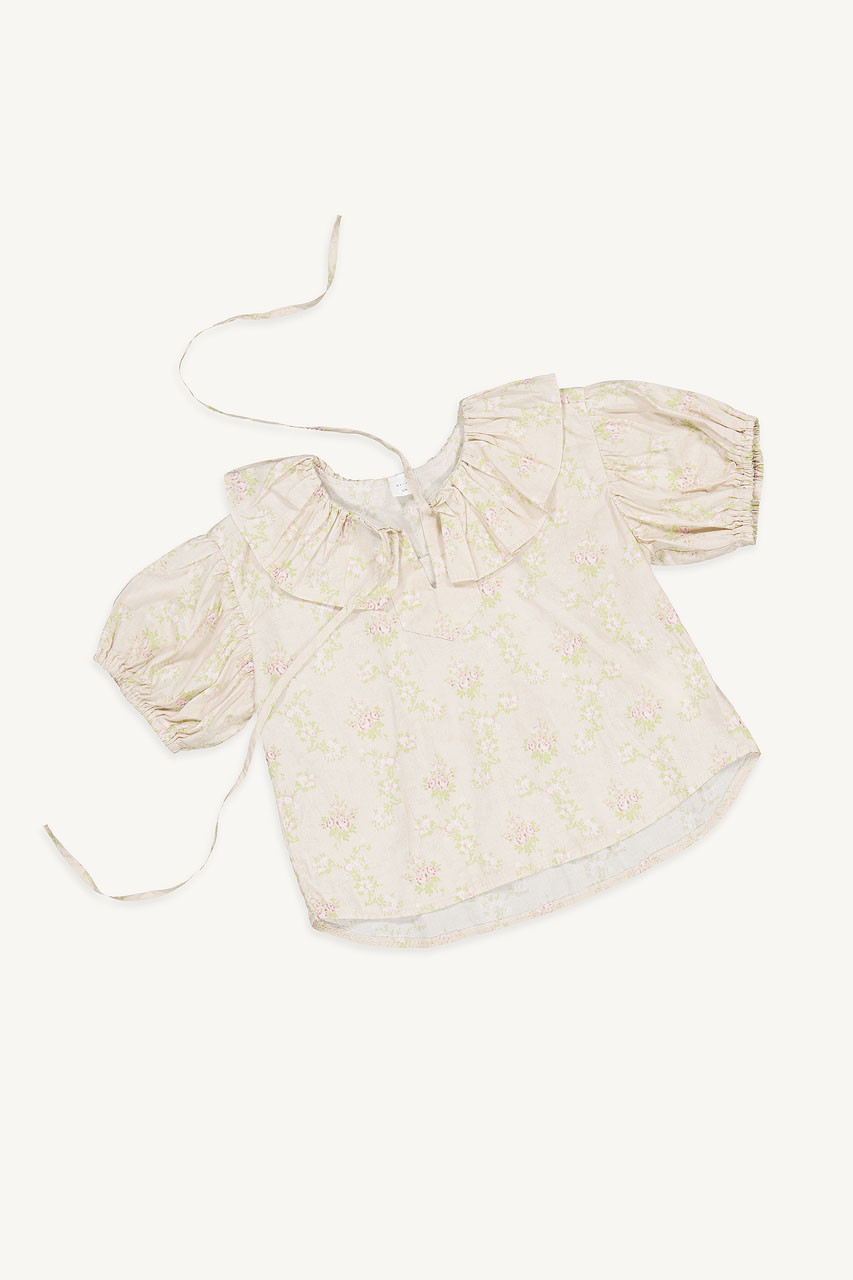 Mini Olive | Blooming Blouse, Beige