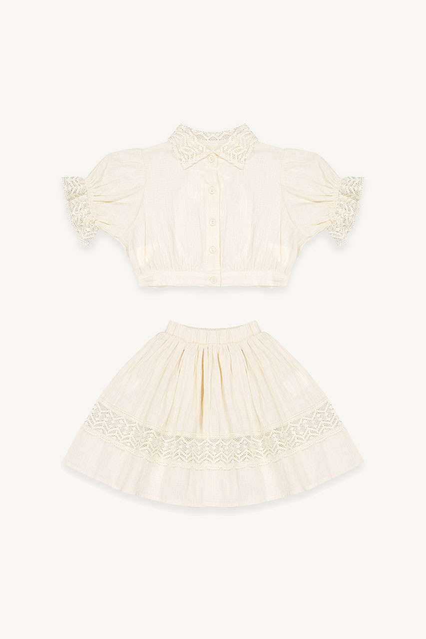 Mini Olive | Bolero Set, Ivory