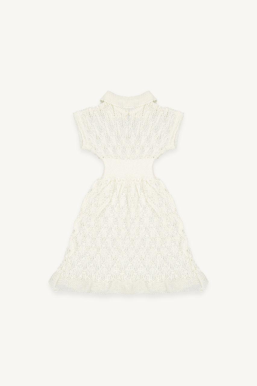 Mini Olive | Summer Knitted Dress, Ivory
